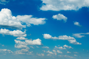 Obraz na płótnie Canvas blue sky background with white clouds