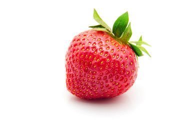 Fresh sweet strawberry isolated on white