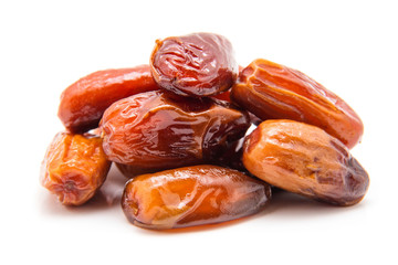 Dates isolated on white background