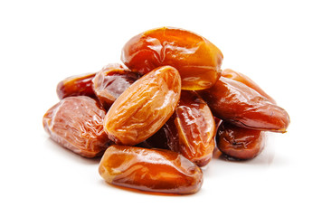 Dates isolated on white background