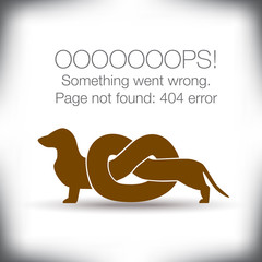 Unusual - 404 error - page not found graphic with space for text