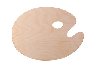 Wooden art palette