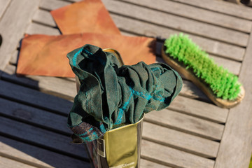 Holzbehandlung mit Öl