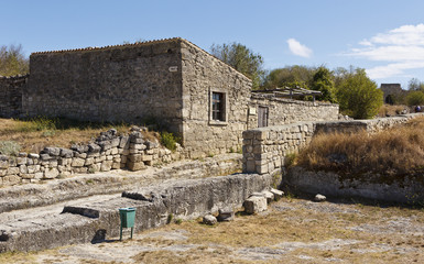 House Chal Boria (gray wolf, XVIII century) in Chufut-Kale. Crimea.