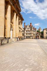 Clarendon Building and Hertford Bridge, Oxford, UK 