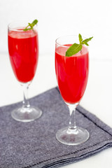 Watermelon red cocktail