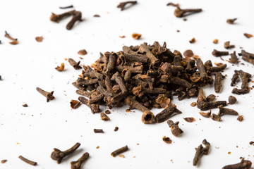 cloves on white table