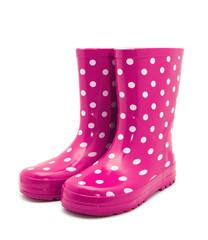 Gumboots. Isolated on white.