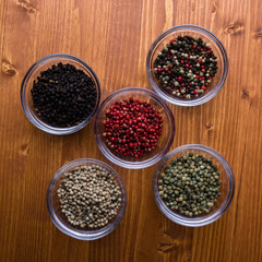 spices in small glass bowls