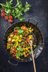 Ratatouille in Eisenpfanne