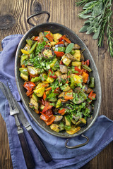 Ratatouille in Kasserolle