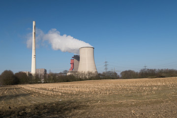 Fototapeta na wymiar a big nuclear power station