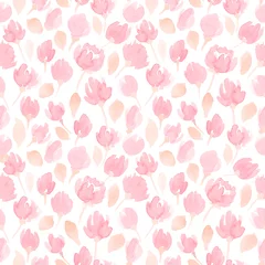 Blackout roller blinds Pastel cute watercolor flowers seamless vector pattern. floral pattern for your design