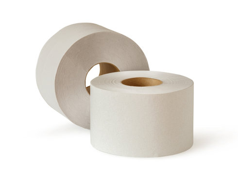 Two White Toilet Paper Rolls