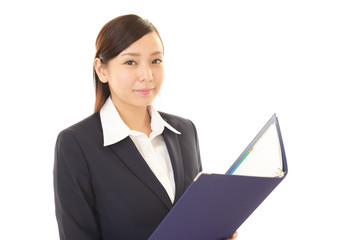 笑顔のビジネスウーマン