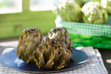Baked artichoke