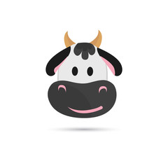 Color cow head icon