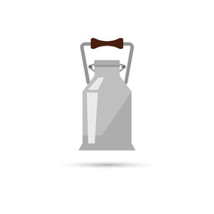 Milk can color icon