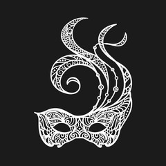 patterned masquerade Mask 