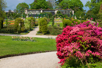 Obraz premium Villa Pallavicino, Stresa Piedmont, italy 17 April 2015