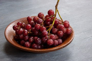 Red table grape - fresh fruit close up