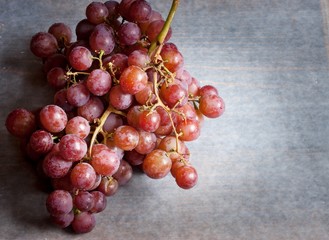 Red table grape - fresh fruit close up