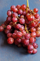 Red table grape - fresh fruit close up