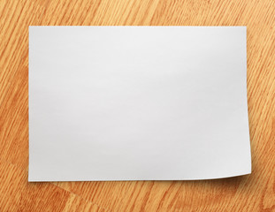 Blank sheet of paper