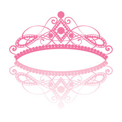 diadem. elegance feminine tiara with reflection © marymo_art