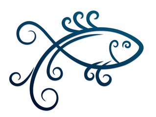 Logo of blue fish.