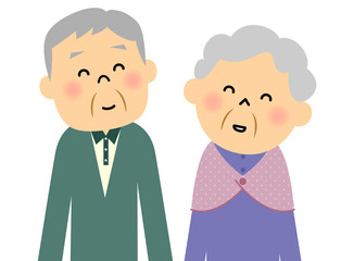 シニア夫婦　おじいちゃんおばあちゃん