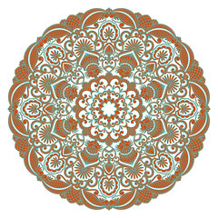 Vector round ornament.