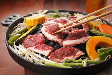 ジンギスカン　Japanese Style Mongolian Mutton Barbecue
