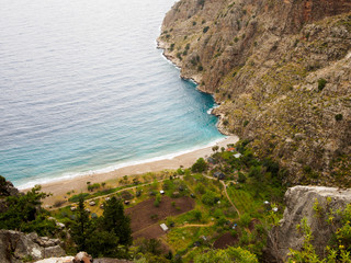 The beach of Butterfly valley.
