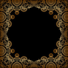 Vector gold ornament.