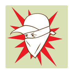 This is an illustration of Protester's face symbol