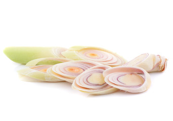 Lemon grass on white background