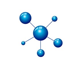 Obraz premium Atom logo