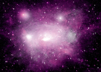 galaxy in a free space