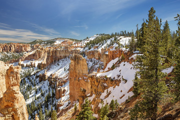 Fototapeta na wymiar view of mountain slope in Bryce Canyon, Utah