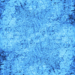Grunge blue wall background or texture