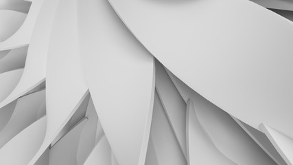 abstract background made of bended and twisted elements