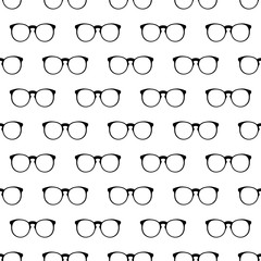 Eyeglasses pattern seamless - obrazy, fototapety, plakaty