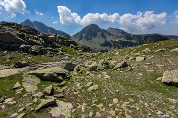 The Tooth, the Dolls and Yalovarnika peaks in Pirin Mountain, Bulgaria