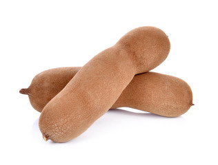 Tamarind on white background