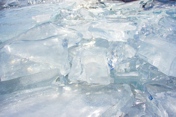 Ice of lake Baikal, Olkhon