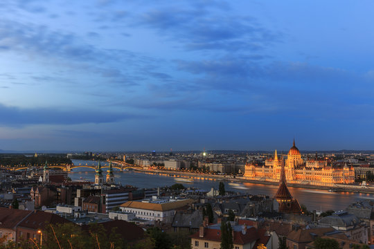 Budapest Panorama.View from the Buda Castle