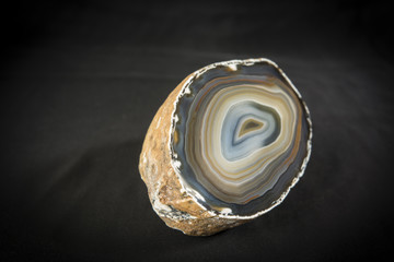 mineralogical agate stone polished natural look