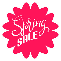 Spring sale simple icon