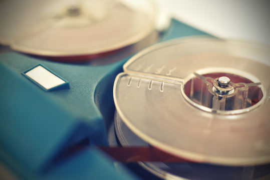 Vintage reel tape recorder